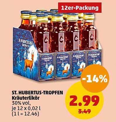 ST. HUBERTUS-TROPFEN Kräuterlikör