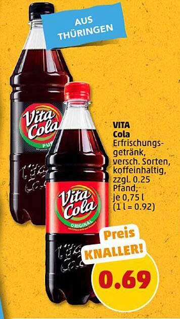 VITA Cola Erfrischungsgetränk