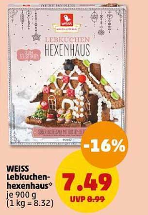 WEISS Lebkuchenhexenhaus