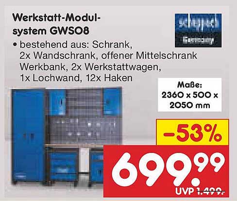 Werkstatt-Modulsystem GWS08