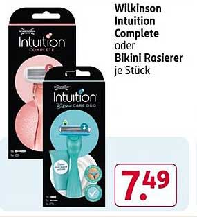 Wilkinson Intuition Complete oder Bikini Rasierer