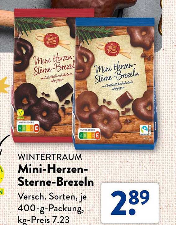 Wintertraum Mini-Herzen-Sterne-Brezeln