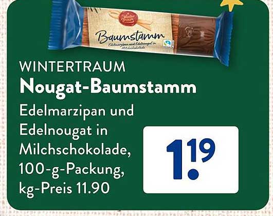 WINTERTRAUM Nougat-Baumstamm