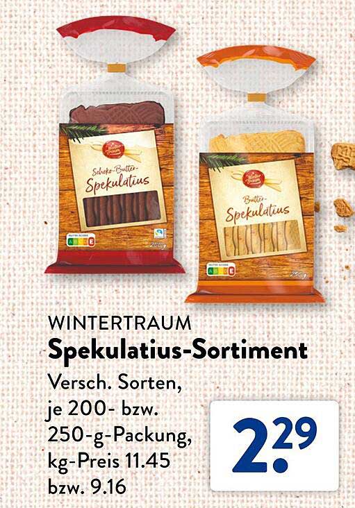 WINTERTRAUM Spekulatius-Sortiment