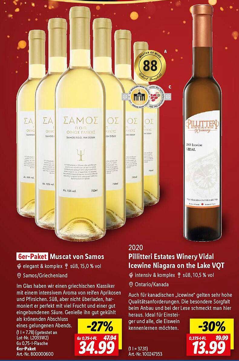 6er-Paket Muscat von Samos