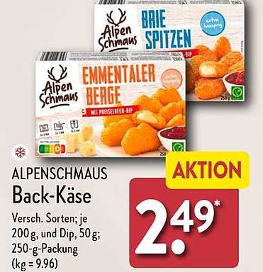 ALPENSCHMAUS Back-Käse