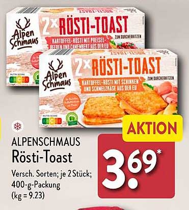 ALPENSCHMAUS Rösti-Toast