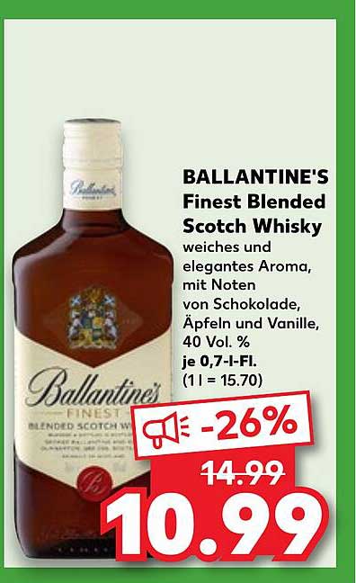 BALLANTINE'S Finest Blended Scotch Whisky