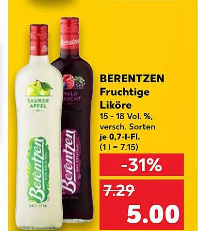 BERENTZEN Fruchtige Liköre