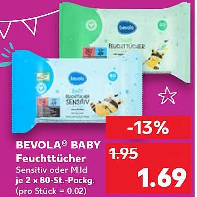 BEVOLA® BABY Feuchttücher