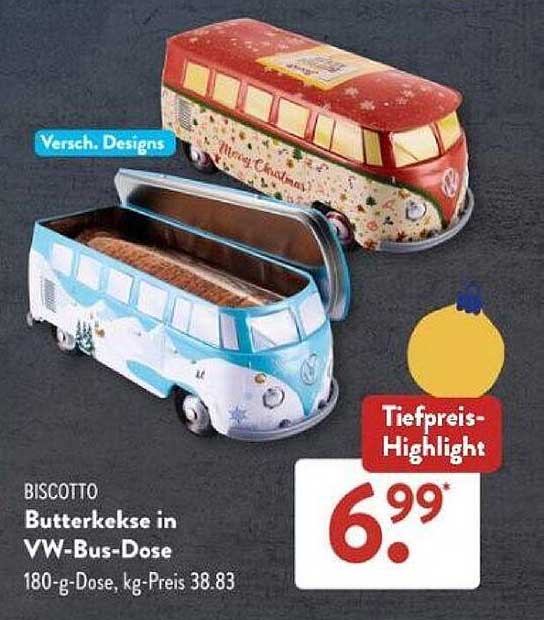 BISCOTTO Butterkekse in VW-Bus-Dose