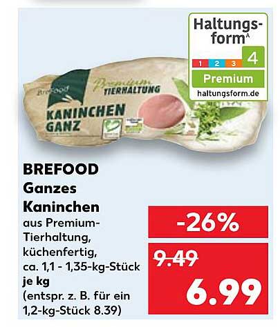 BREFOOD Ganzes Kaninchen