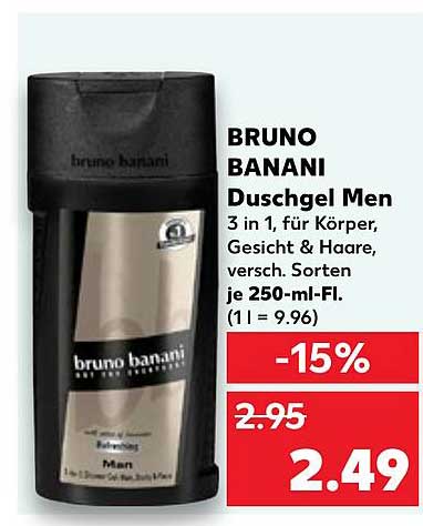 BRUNO BANANI Duschgel Men