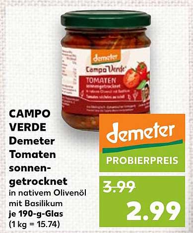 CAMPO VERDE Demeter Tomaten sonnen-getrocknet