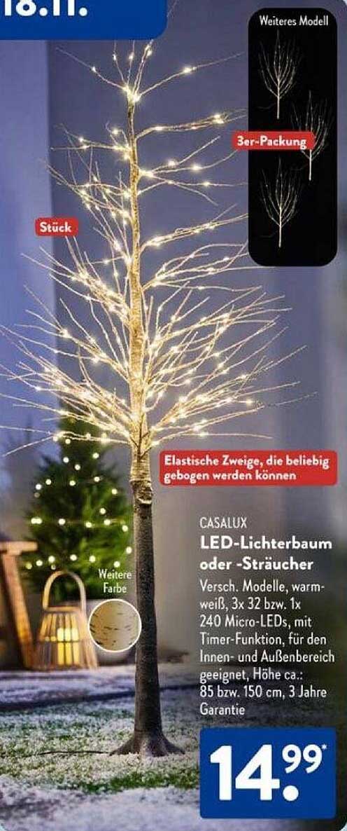 CASALUX LED-Lichterbaum oder -Sträucher