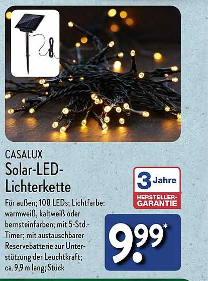 CASALUX Solar-LED-Lichterkette