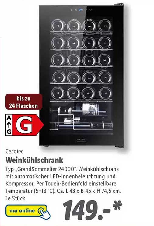 Cecotec Weinkühlschrank