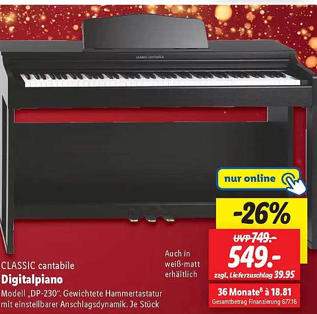 CLASSIC cantabile Digitalpiano