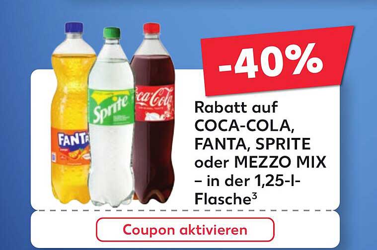 Coca-Cola, Fanta, Sprite oder Mezzo Mix