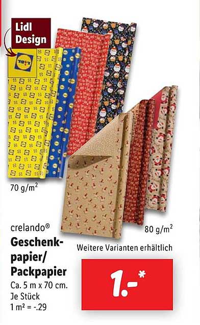 crelando® Geschenkpapier/Packpapier