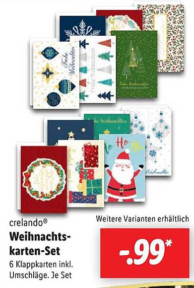 crelando® Weihnachtskarten-Set