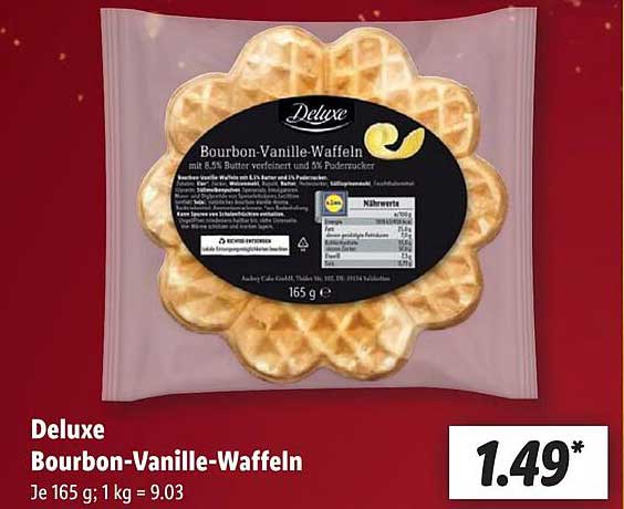 Deluxe Bourbon-Vanille-Waffeln