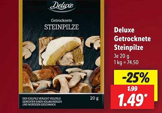 Deluxe Getrocknete Steinpilze