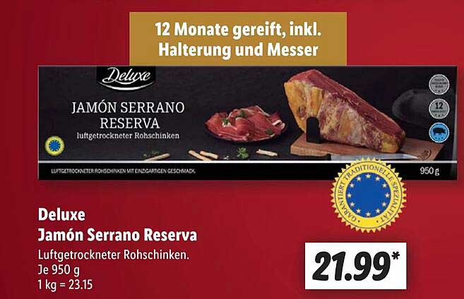 Deluxe Jamón Serrano Reserva