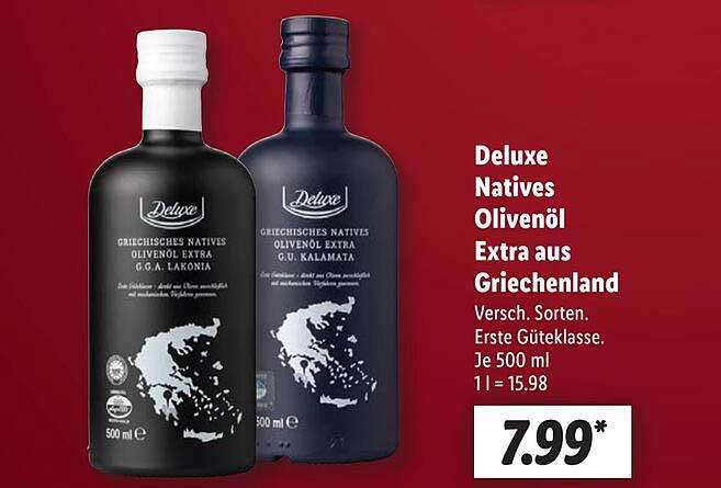 Deluxe Natives Olivenöl Extra aus Griechenland