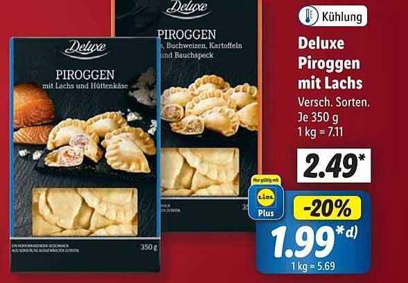 Deluxe Piroggen mit Lachs