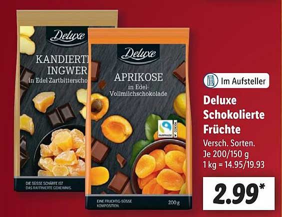 Deluxe Schokolierte Früchte