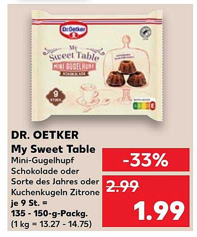 Dr. Oetker My Sweet Table Mini-Gugelhupf