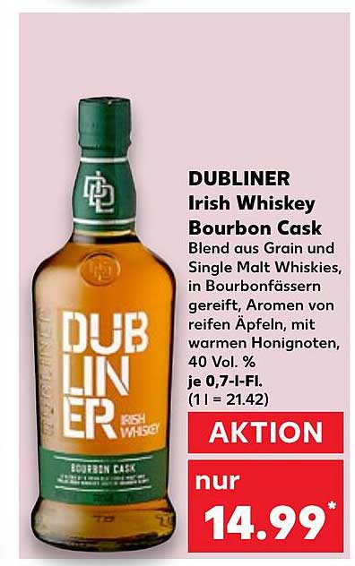 DUBLINER Irish Whiskey Bourbon Cask