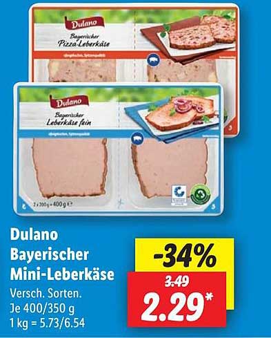 Dulano Bayerischer Mini-Leberkäse