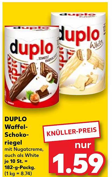 DUplo Waffel-Schokoriegel