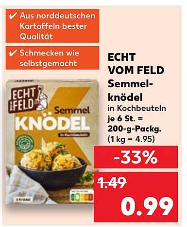 Echt vom Feld Semmelknödel