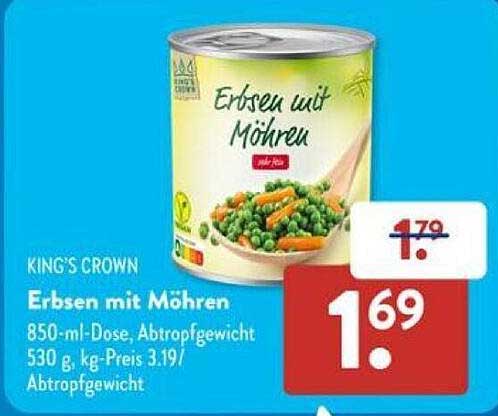 Erbsen mit Möhren