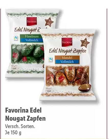 Favorina Edel Nougat Zapfen