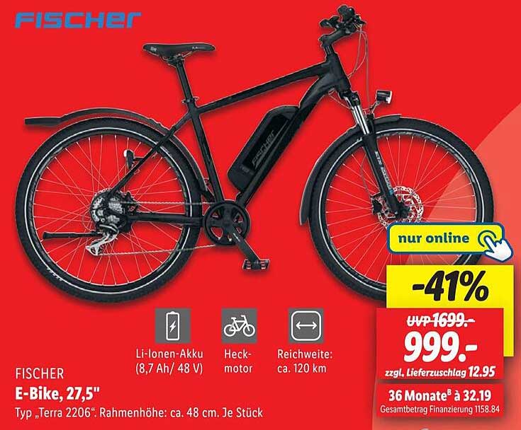 FISCHER E-Bike, 27,5"