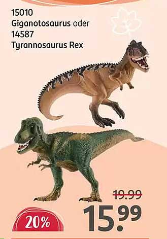 Gigantosaurus oder Tyrannosaurus Rex