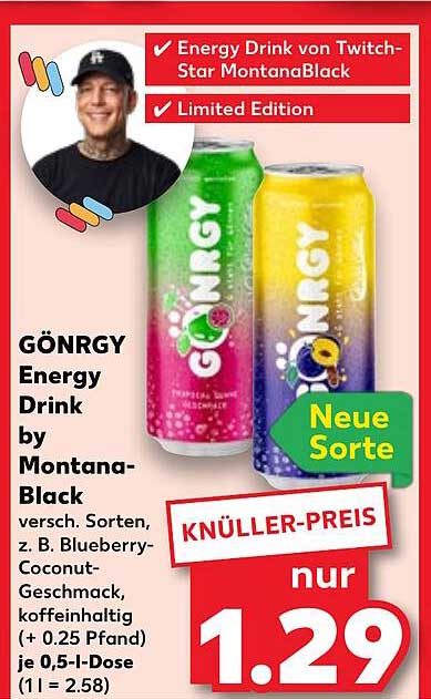 GÖNRGY Energy Drink by Montana-Black