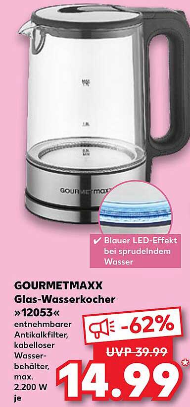 GOURMETMAXX Glas-Wasserkocher »12053«