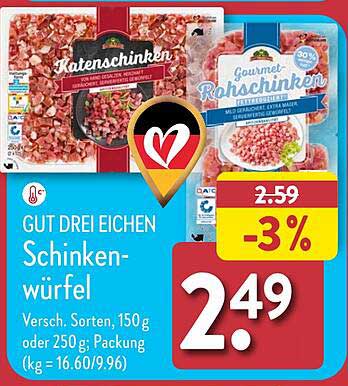 GUT DREI EICHEN Schinkenwürfel