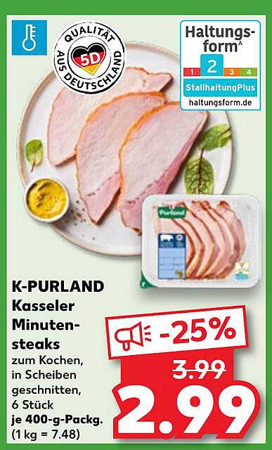 K-PURLAND Kasseler Minutesteaks