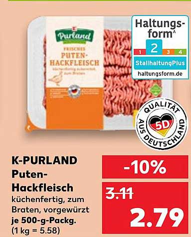 K-PURLAND Puten-Hackfleisch