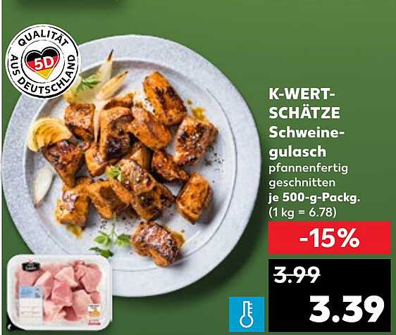 K-WERT-SCHÄTZE Schweinegulasch