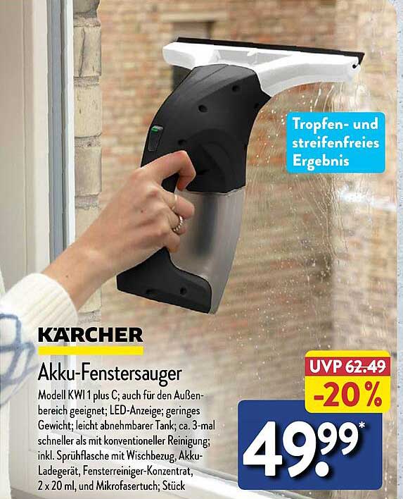 Kärcher Akku-Fenstersauger