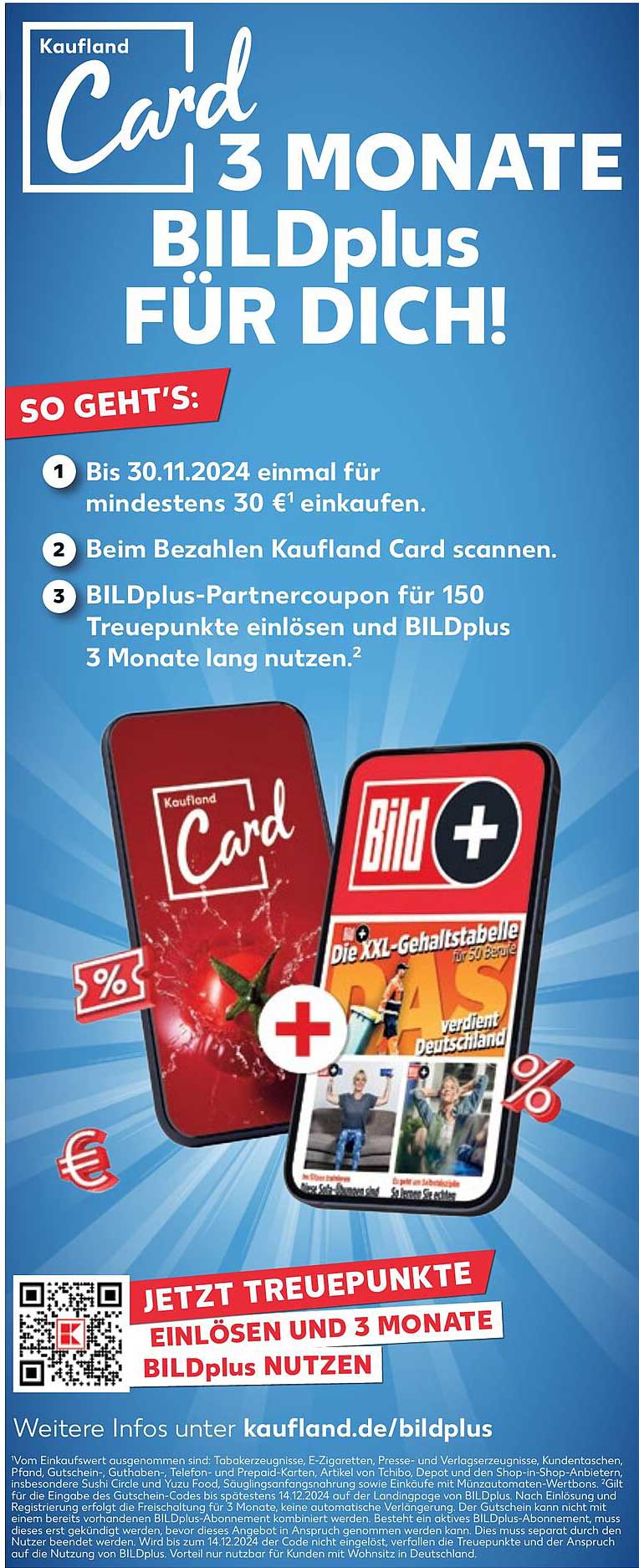 Kaufland Card 3 MONATE BILDplus FÜR DICH!