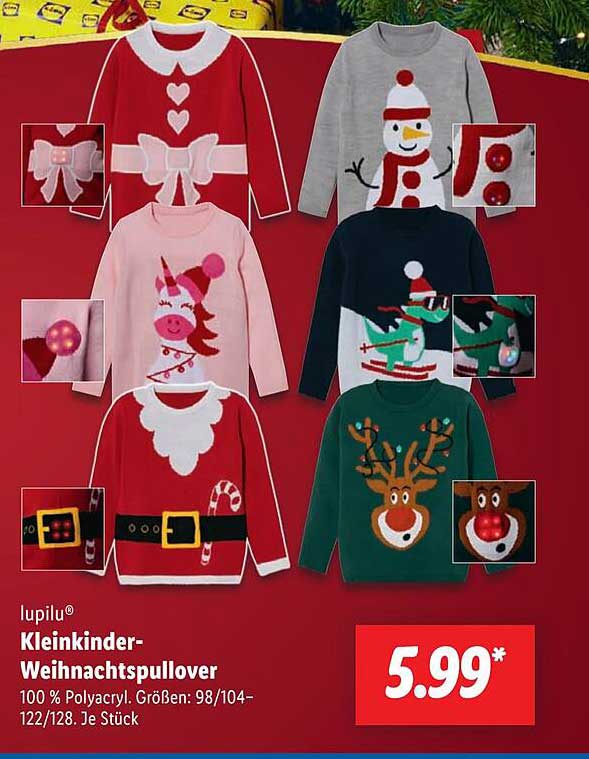 Kleinkinder-Weihnachtspullover