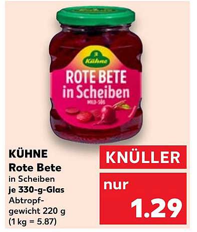 KÜHNE Rote Bete in Scheiben